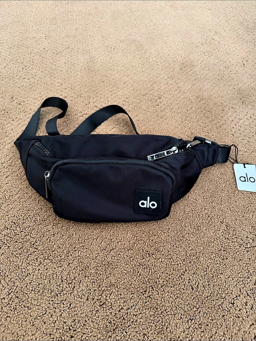 alo Black Belt Bag NWT